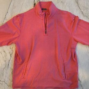 Men's Pink Quarter-Zip Sweatshirt